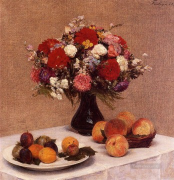 Flowers and Fruit Henri Fantin Latour Oil Paintings